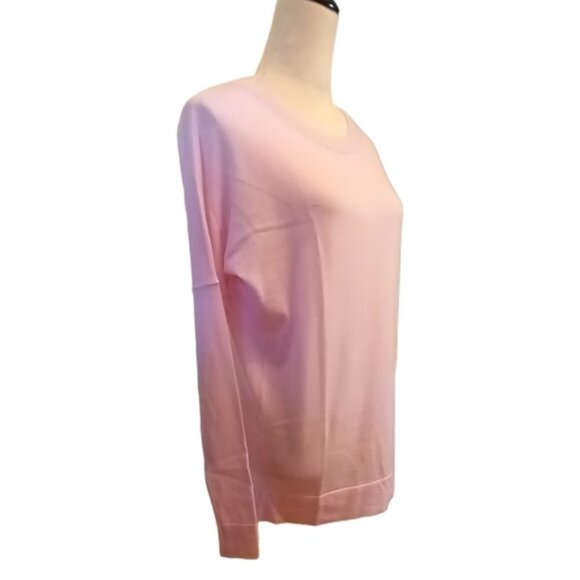 🏖️EXTRA FINE MERINO WOOL Pink V NECK SWEATER J Crew XS - Picture 4 of 9